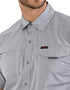 Wrangler Camisa Para Hombre En Color Gris Con Protección Uv.