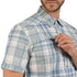 Wrangler Camisa Para Hombre En Color Azul Con Protección Uv.
