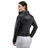 Chamarra rockera de piel para mujer, marca FRYE en color cafè.
