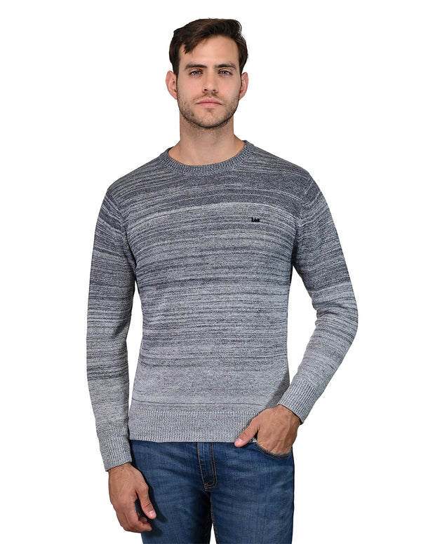Suéter bicolor Azul & Blanco, Casual Confort para Hombre, marca LEE.