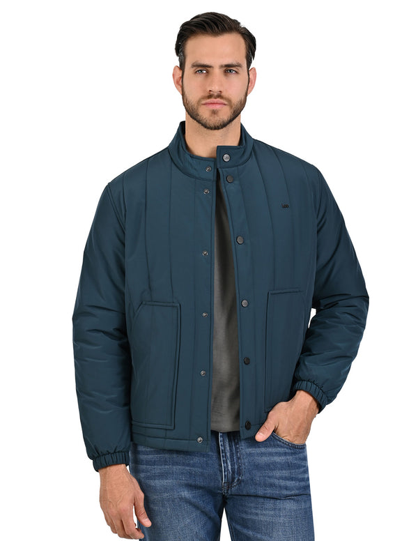 Lee Chamarra Ligera Turquesa para Hombre Estilo Urbano
