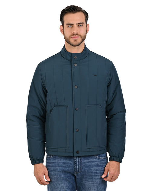 Lee Chamarra Ligera Turquesa para Hombre Estilo Urbano