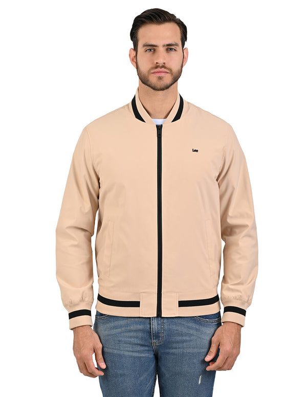 Bomber casual marca Lee en color Beige para Hombre
