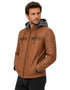 Chamarra Lee Hombre Racer con Capucha Café