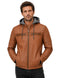 Chamarra Lee Hombre Racer con Capucha Café