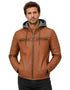 Chamarra Lee Hombre Racer con Capucha Café