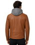 Chamarra Lee Hombre Racer con Capucha Café
