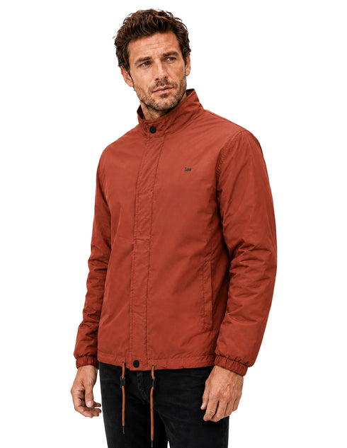Chamarra Lee Hombre Estilo Outdoor Ligera Naranja