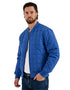 Chamarra Lee Hombre Bomber Acolchada Azul