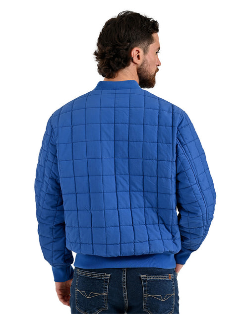 Chamarra Lee Hombre Bomber Acolchada Azul