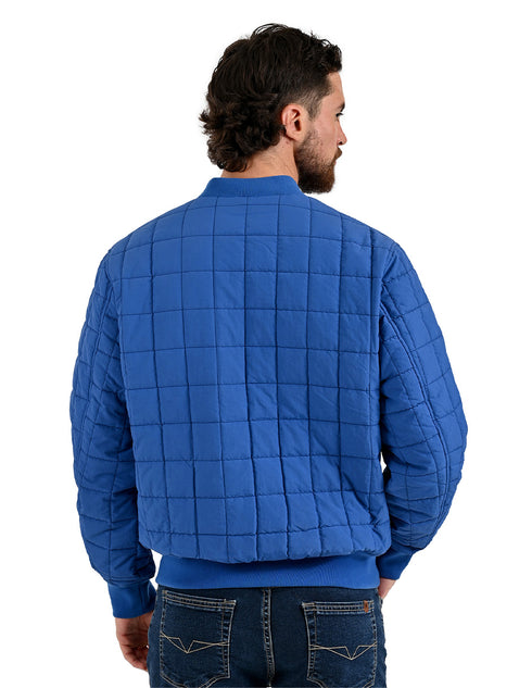 Chamarra Lee Hombre Bomber Acolchada Azul