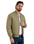 Chamarra Lee Hombre Bomber Acolchada Verde