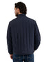 Chamarra Lee Hombre Cuello Mao Acolchada Azul