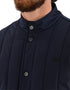 Chamarra Lee Hombre Cuello Mao Acolchada Azul