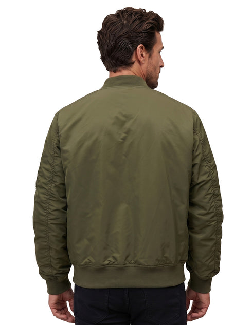Chamarra Lee Hombre Bomber Clasica Verde Olivo