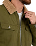 Chamarra Lee Hombre Trucker con Borrega Verde