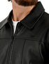 Chamarra Lee Hombre Cuello Camisero Negro