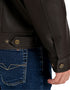 Chamarra Lee Hombre Estilo Trucker Café Oscuro