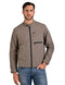 LEE Chamarraligera para Caballero en color taupe con Cuello Mao.