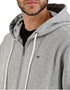 LEE sudadera hoodie gris para caballero con cierre y estampado en espalda.