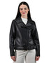 Chamarra Tipo Biker de Mujer marca Lee en Color Negro.