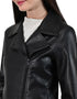 Chamarra Tipo Biker de Mujer marca Lee en Color Negro.