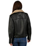 Chamarra LEE para dama estilo biker en color negro