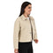 Chamarra Lee Dama Corta Cuello Camisero Beige