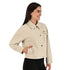 Chamarra Lee Dama Corta Cuello Camisero Beige