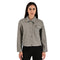Chamarra Lee Dama Corta Cuello Camisero Gris