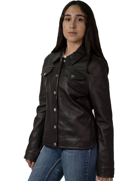 Chamarra para dama NINE WEST en color Cafè.