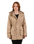 Cazadora Nine West color Beige con Capucha y Forro Suave