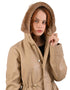 Cazadora Nine West color Beige con Capucha y Forro Suave