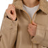 Chamarra Nine West Dama Cuello Borrega Latte