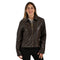 Chamarra Nine West Dama Cuello Camisero Café
