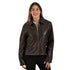 Chamarra Nine West Dama Cuello Camisero Café