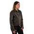 Chamarra Nine West Dama Cuello Camisero Café