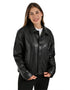 Chamarra Nine West Dama Cuello Camisero Negro