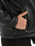 Chamarra Nine West Dama Estilo Biker Negro
