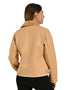 Chamarra Nine West Dama Estilo Biker Latte