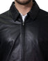Chamarra Versátil Perry Ellis para Caballero en Piel color Negro.