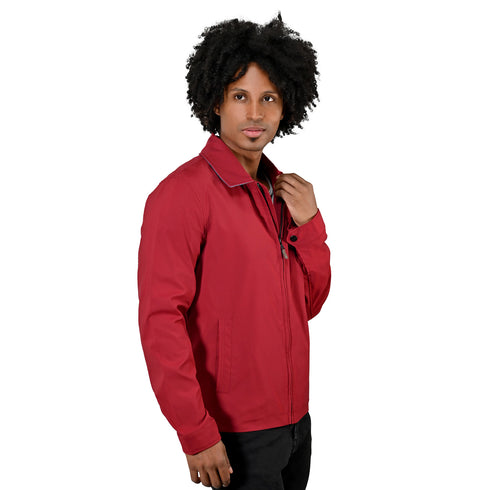 Chamarra ligera Perry Ellis para hombre roja