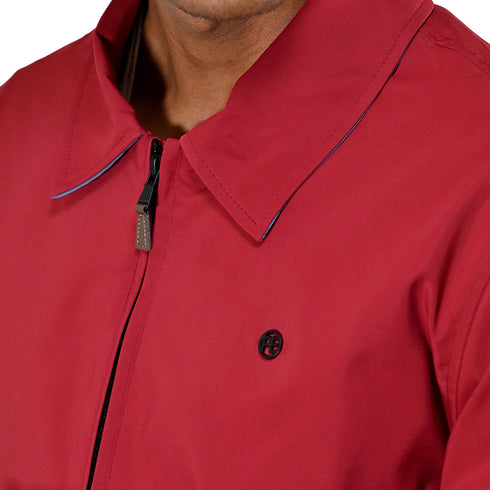 Chamarra ligera Perry Ellis para hombre roja