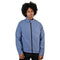 Chamarra Perry Ellis Casual con Cuello Mao en Azul Claro para Caballero.