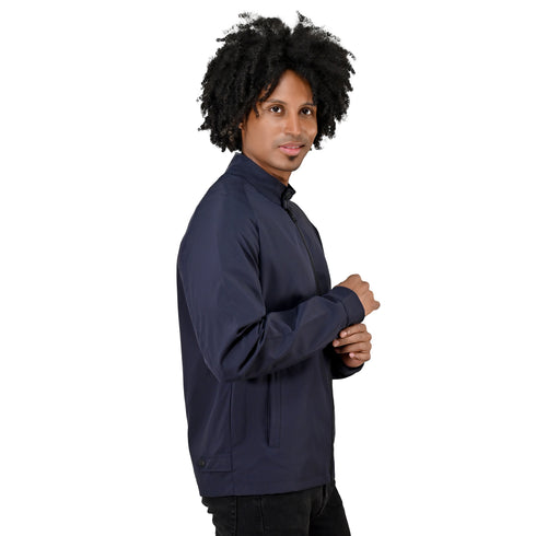 Chamarra Perry Ellis Casual Cuello Mao Azul Marino para Caballero.