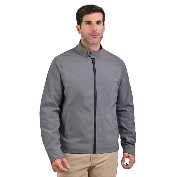Chamarra ligera Perry Ellis para hombre gris