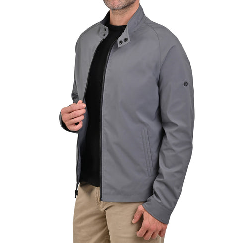 Chamarra ligera Perry Ellis para hombre gris