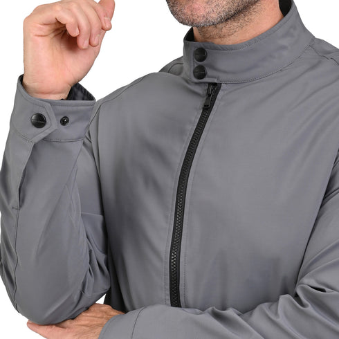 Chamarra ligera Perry Ellis para hombre gris