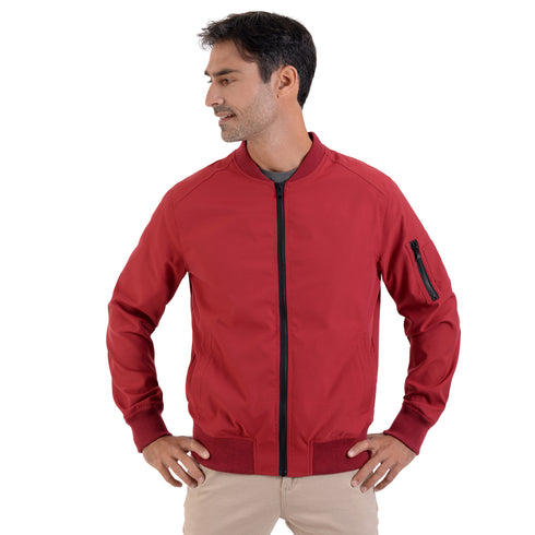 Chamarra ligera Perry Ellis para hombre roja