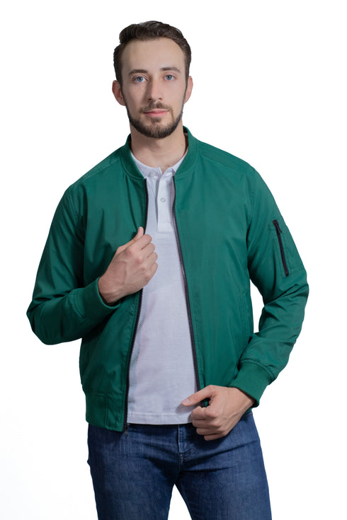 Chamarra ligera Perry Ellis para hombre verde